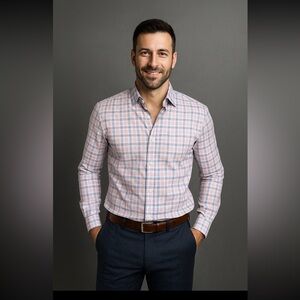 Hugo Boss Men's Sharp-Fit Cotton Dress Shirt 16.5 | 34/35 Size Large